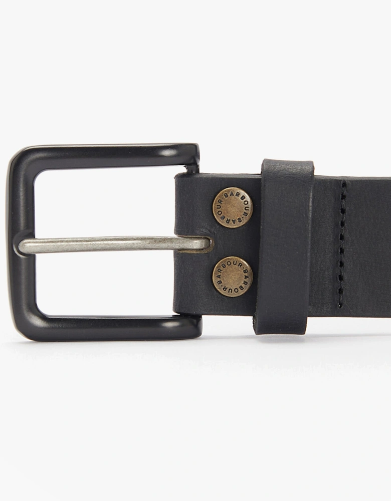 DOUBLE RIVET BELT Mens Black