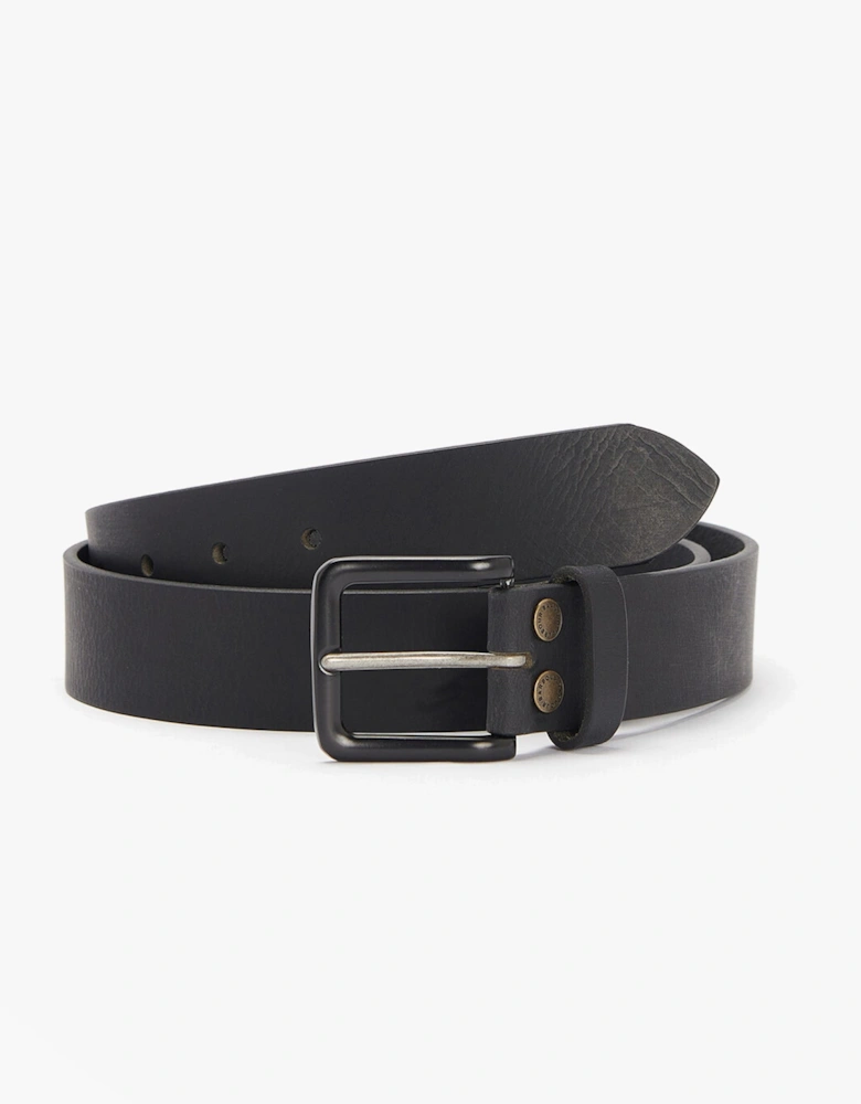 DOUBLE RIVET BELT Mens Black