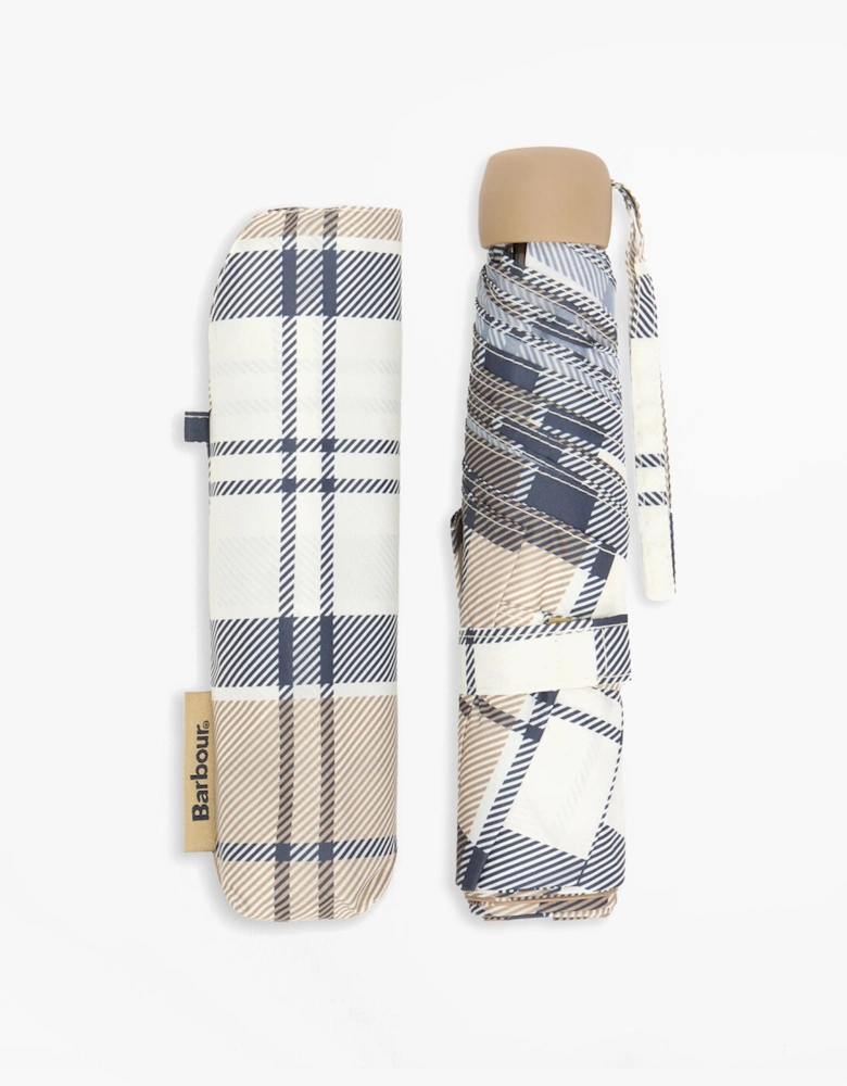 PORTREE Umbrella Hessian Navy Tartan