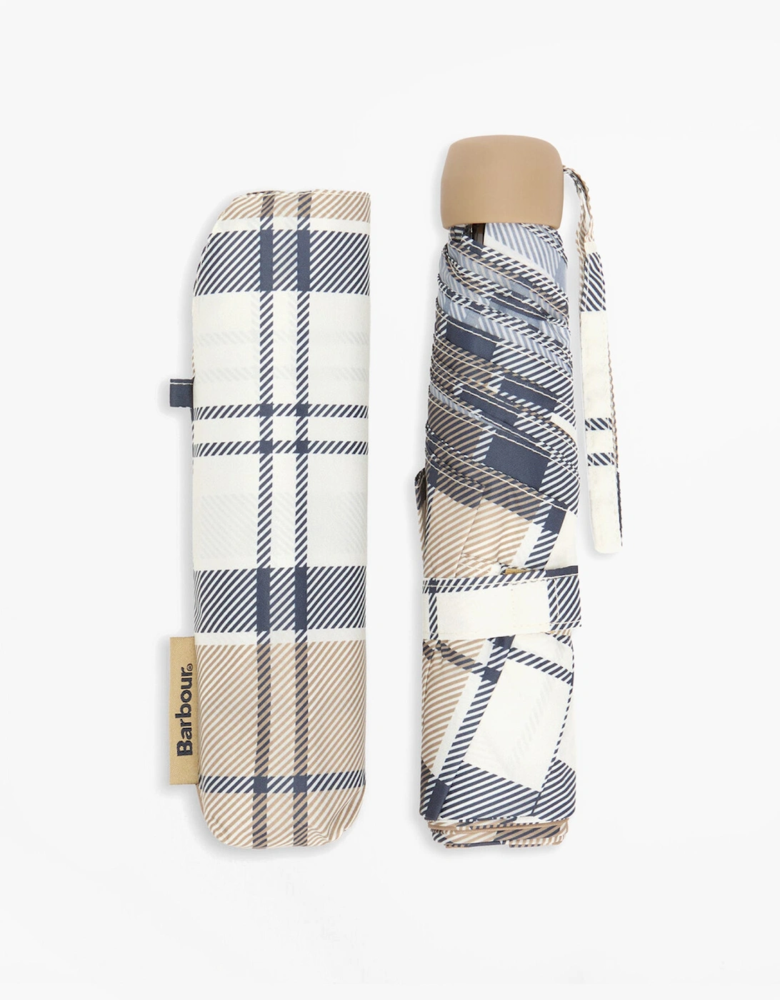 PORTREE Umbrella Hessian Navy Tartan