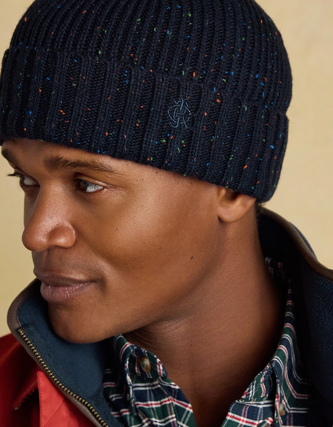 HAMMOND Mens Beanie Navy, 4 of 3