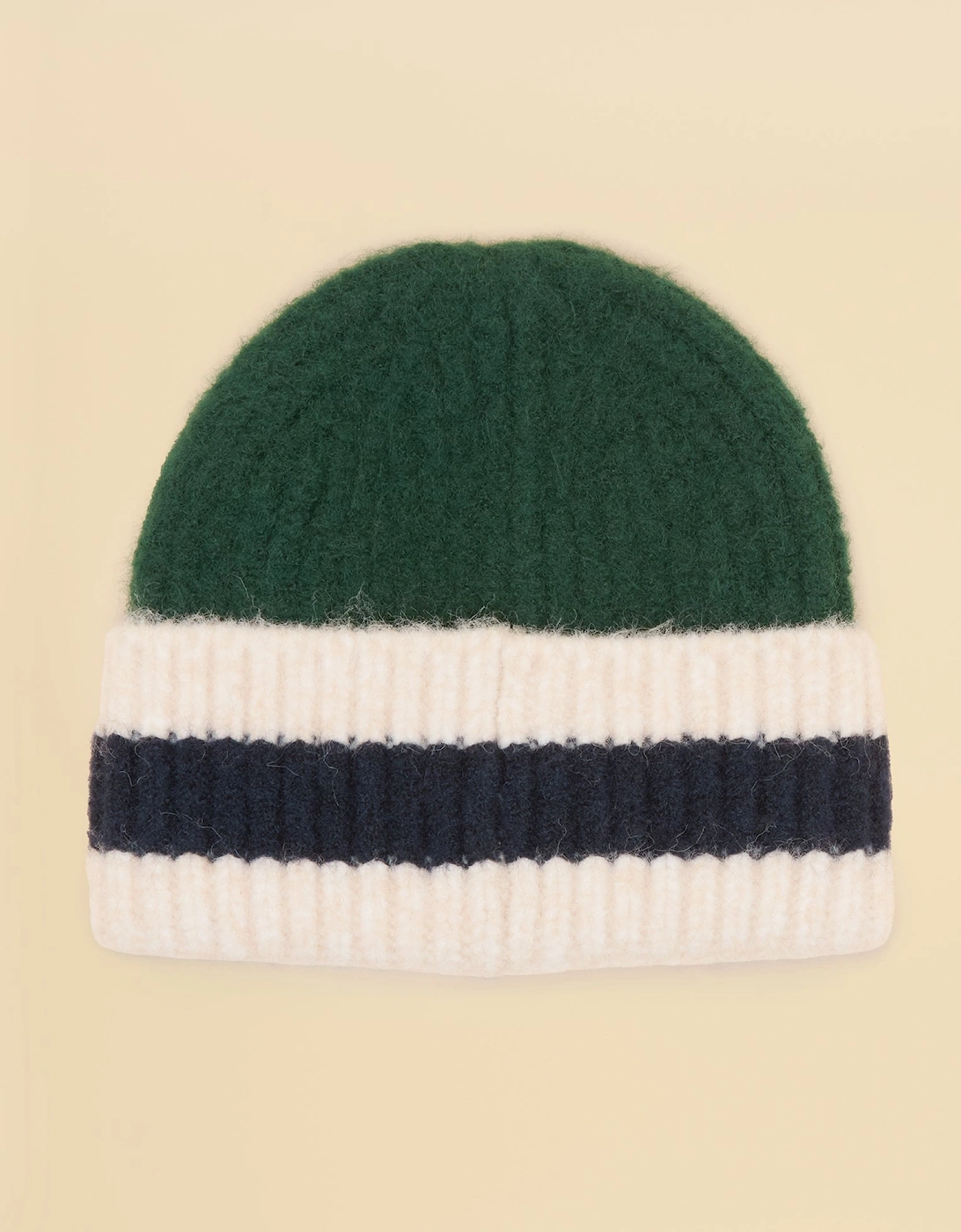 POPLEY STRIPE Womens Beanie Green/Blue