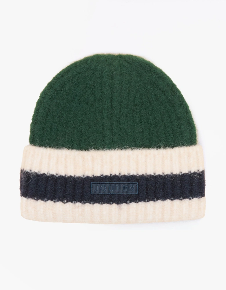 POPLEY STRIPE Womens Beanie Green/Blue