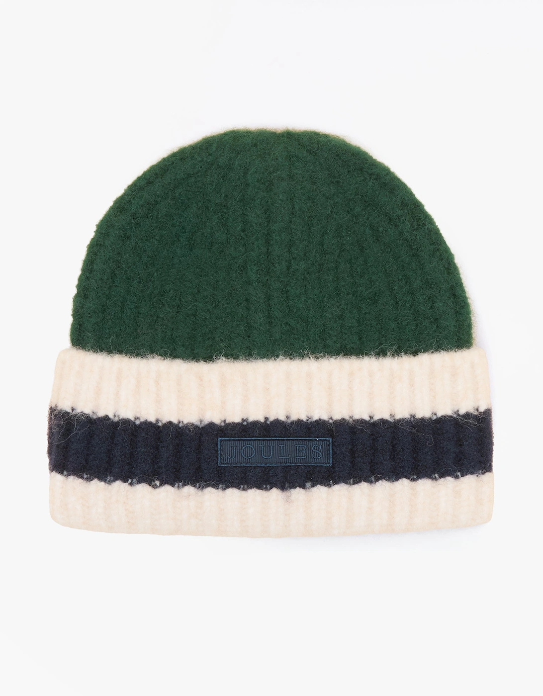 Joules Women's Green Popley Stripe Beanie /Blue