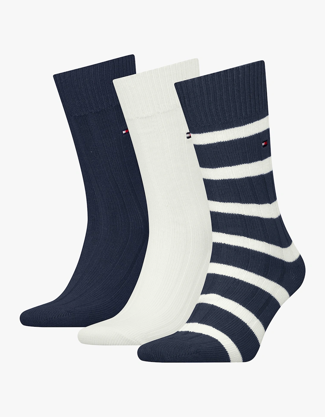 3 Pack Giftbox Bootsock Mens Socks Navy, 4 of 3