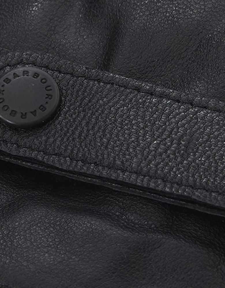 BURNISHED LEATHER THINSULATE Mens Gloves Black
