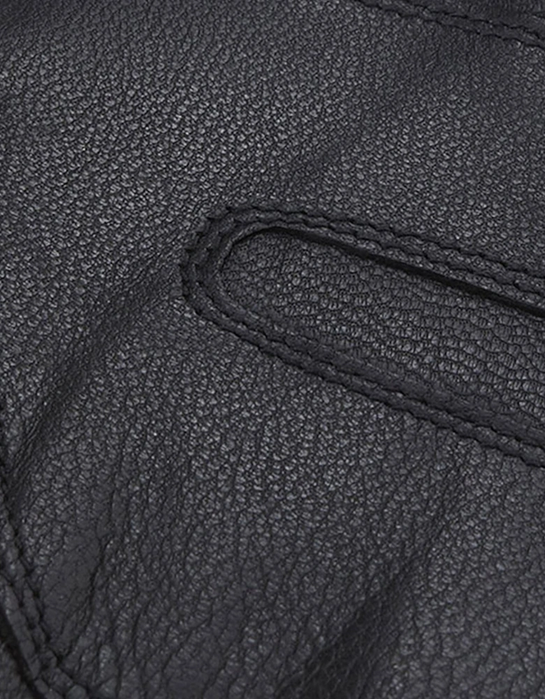 BURNISHED LEATHER THINSULATE Mens Gloves Black