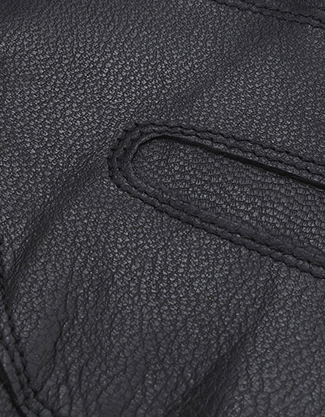 BURNISHED LEATHER THINSULATE Mens Gloves Black