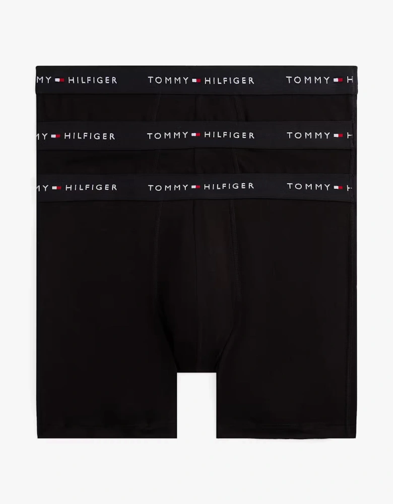 3 Pack Mens BOXER BRIEF Black