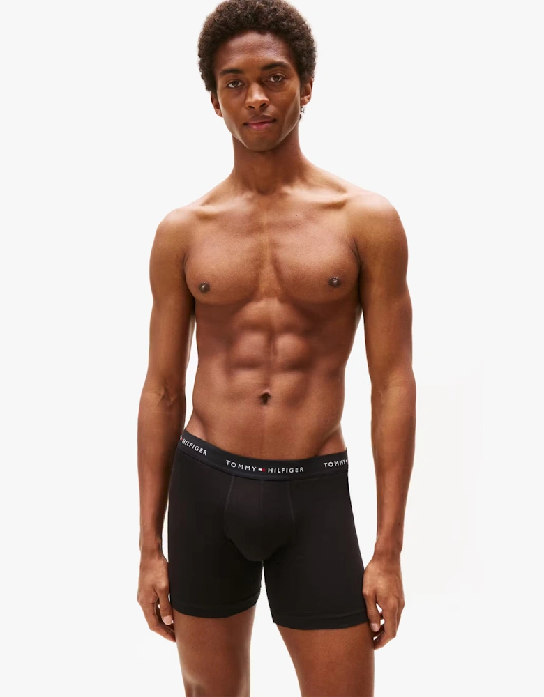 3 Pack Mens BOXER BRIEF Black