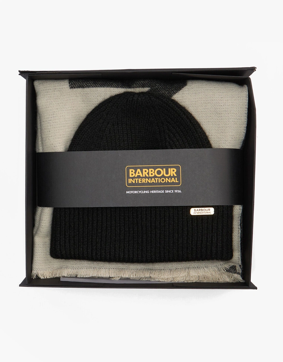 PENDLE BEANIE & MILLA SCARF Gift Set Womens Black/Jasmine