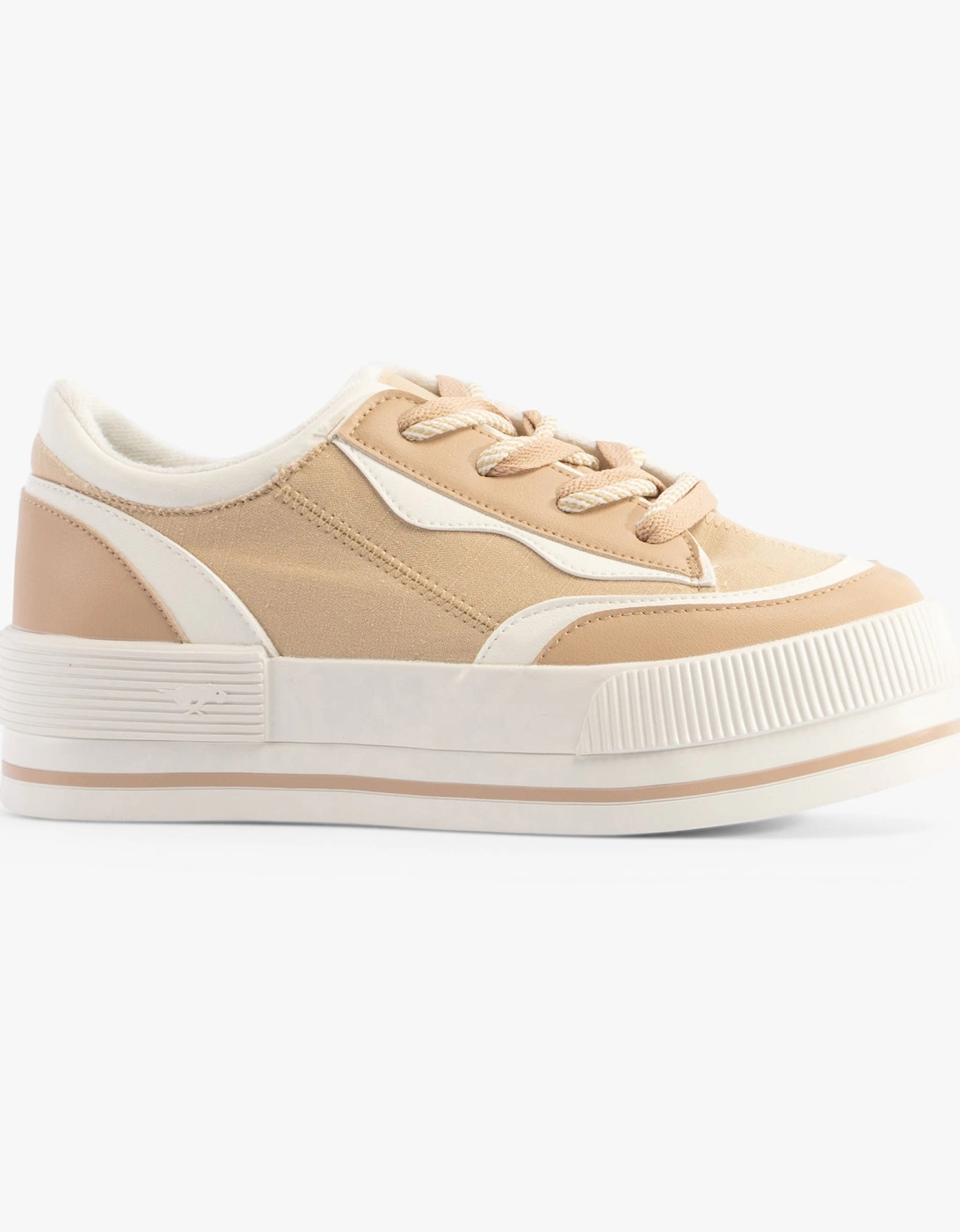 WINK Womens Trainers Camel Combo, 7 of 6