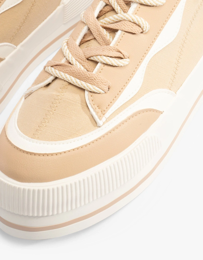 WINK Womens Trainers Camel Combo