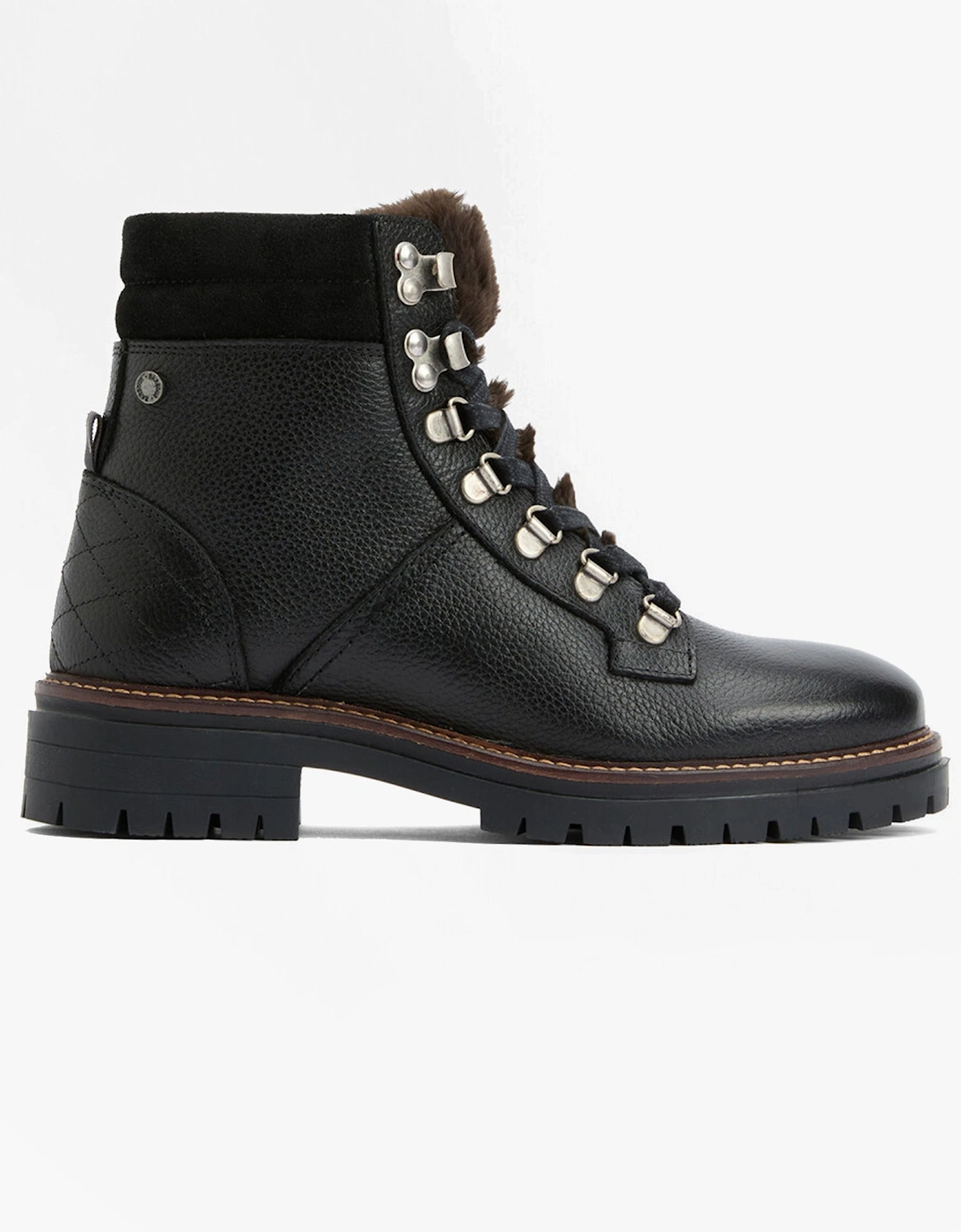 BAMBURGH Womens Hiker Boots Black, 6 of 5