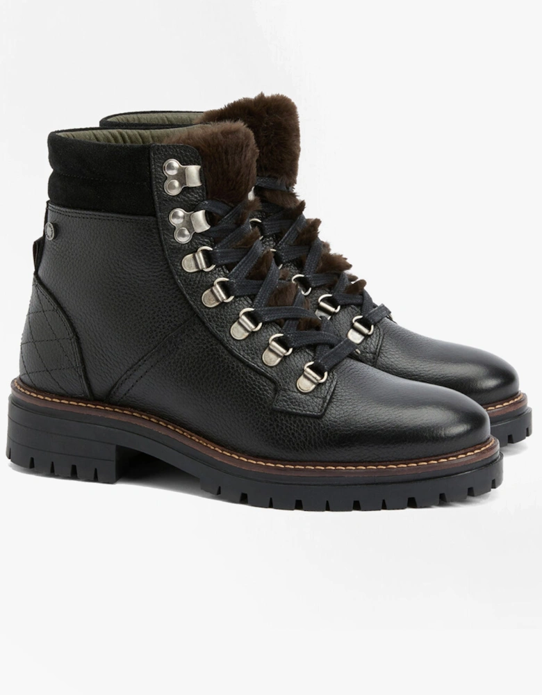 BAMBURGH Womens Hiker Boots Black