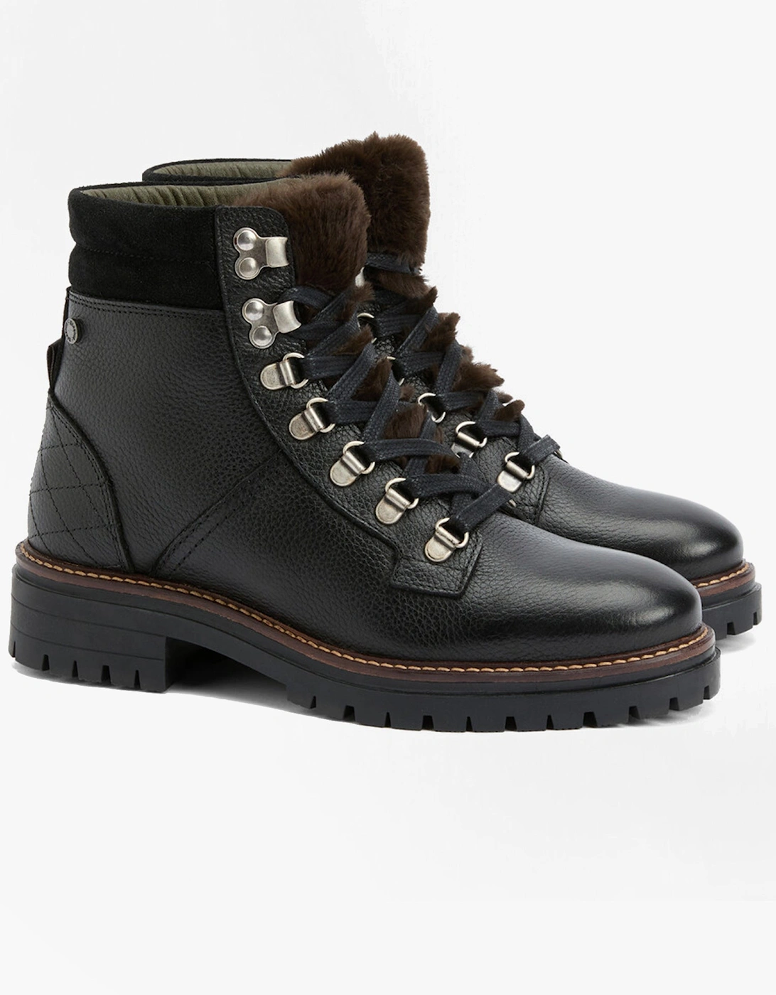 BAMBURGH Womens Hiker Boots Black