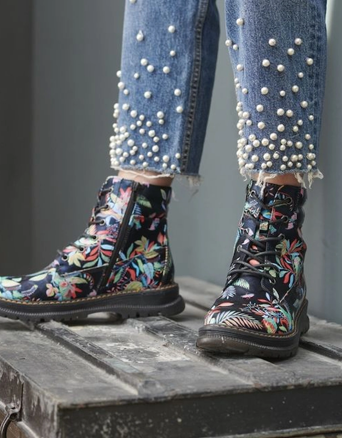 PEYTON 01 Womens Boots Print