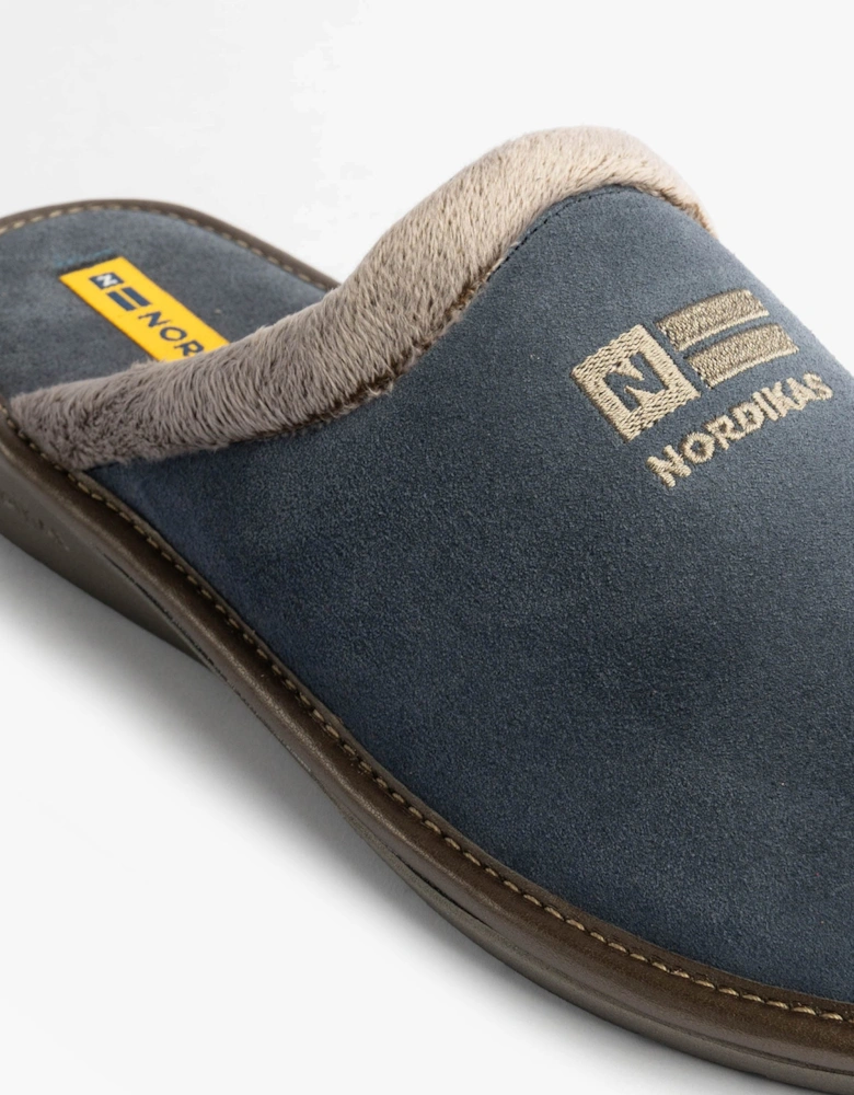 238 AFELPADO Womens Mule Slippers Blue