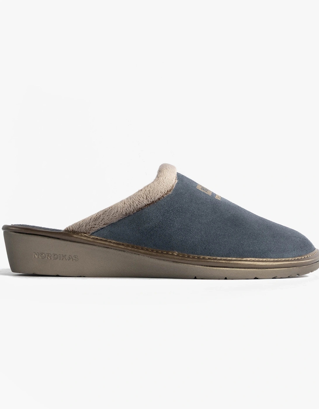 238 AFELPADO Womens Mule Slippers Blue, 7 of 6
