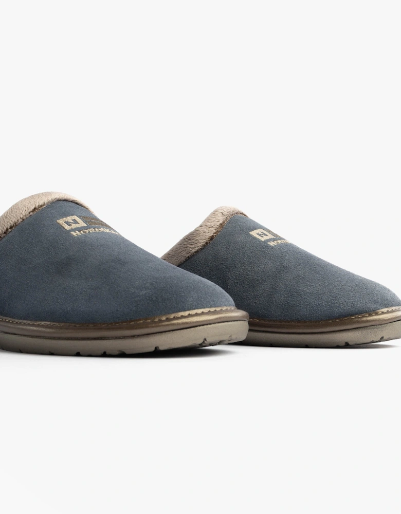 238 AFELPADO Womens Mule Slippers Blue
