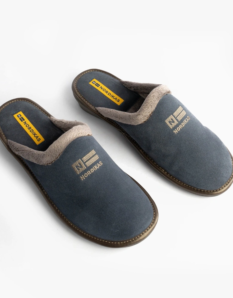 238 AFELPADO Womens Mule Slippers Blue