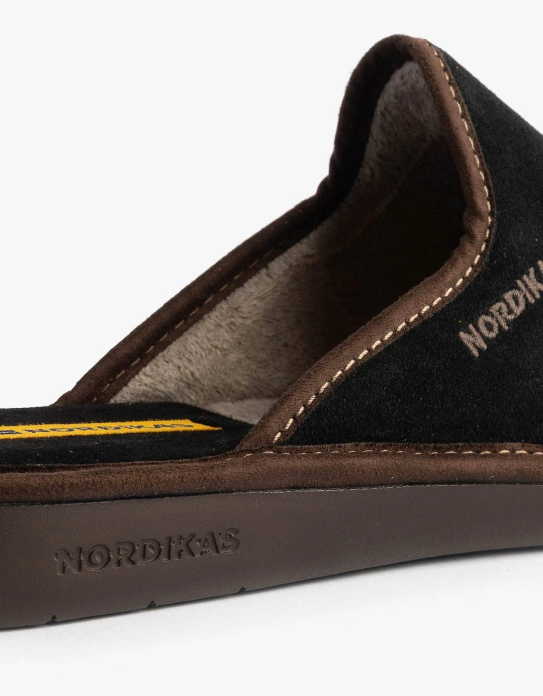 131 DUBLIN Mens Mule Slippers Black