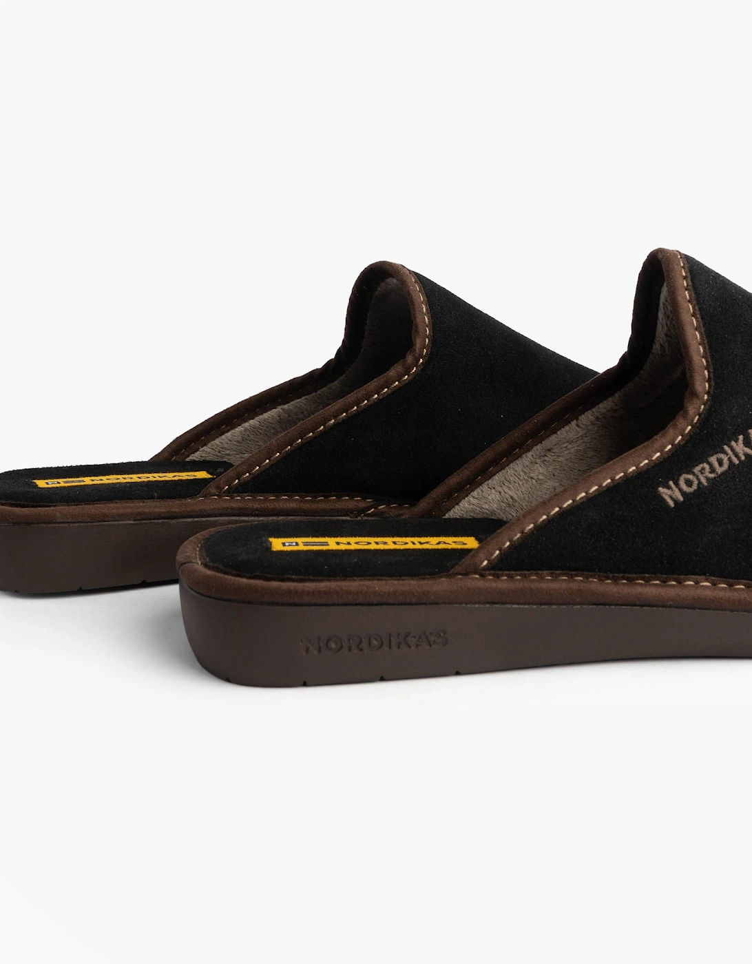131 DUBLIN Mens Mule Slippers Black