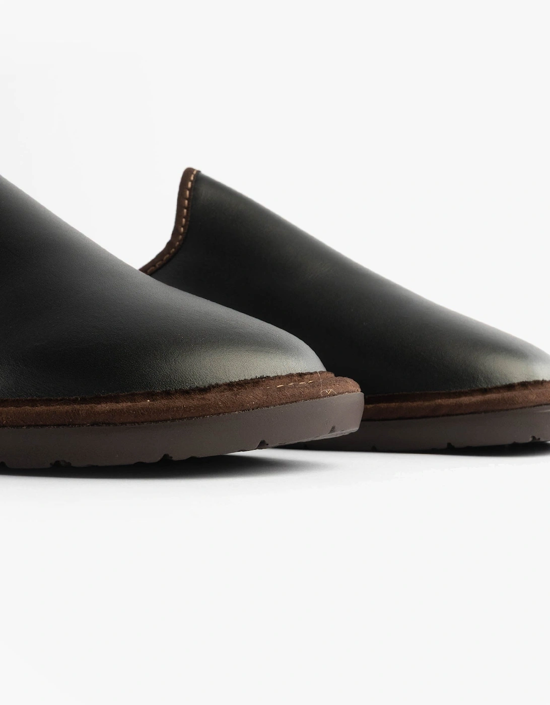 131 DUBLIN Mens Mule Slippers Black