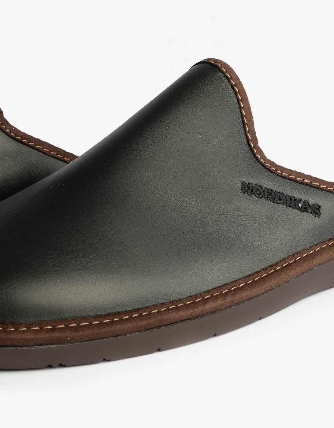 131 DUBLIN Mens Mule Slippers Black