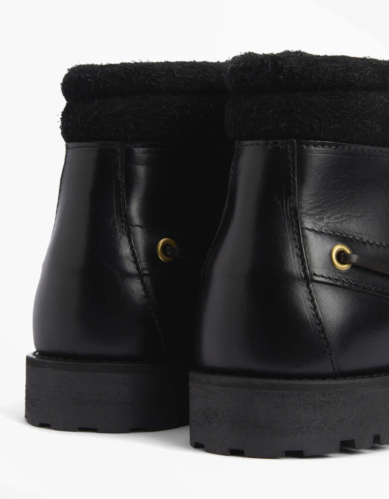 TILLER Mens Moccasin Boots Black