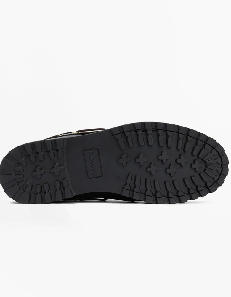 TILLER Mens Moccasin Boots Black