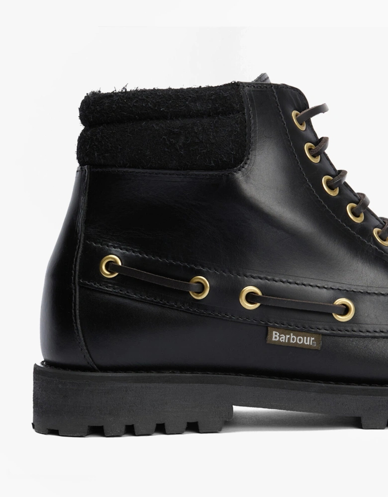 TILLER Mens Moccasin Boots Black