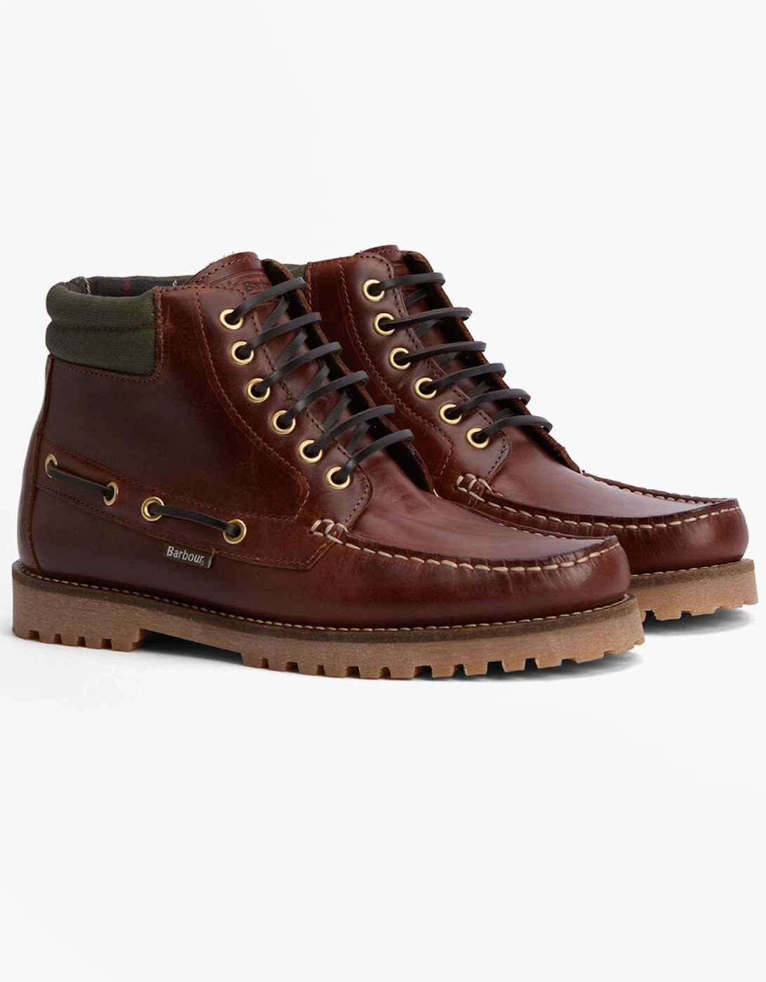 TILLER Mens Moccasin Boots Mahogany, 7 of 6
