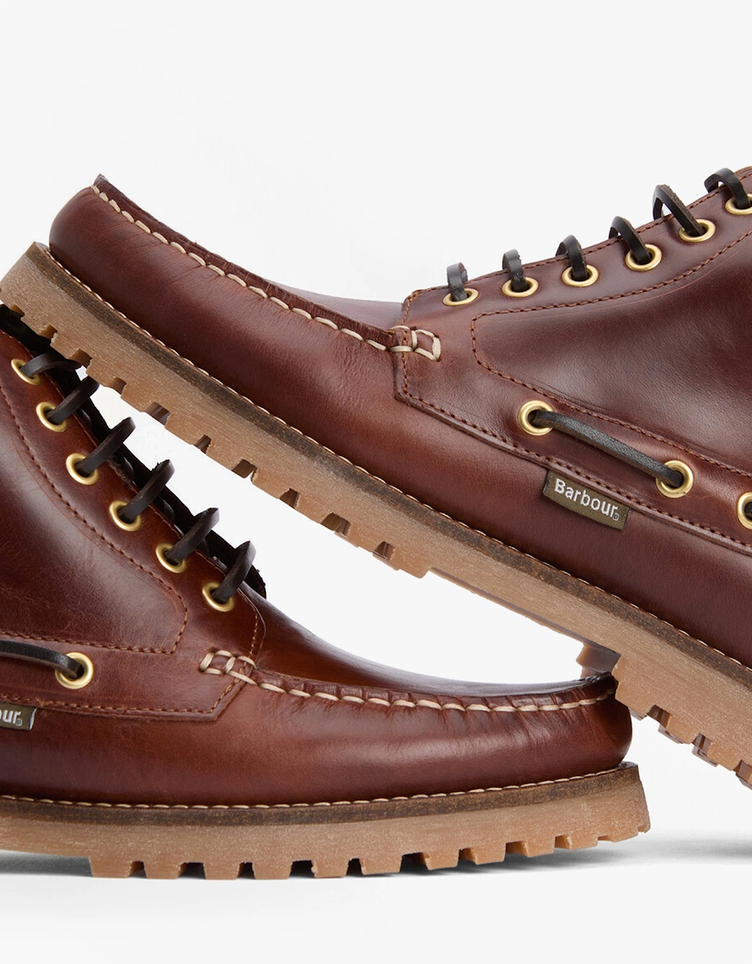 TILLER Mens Moccasin Boots Mahogany