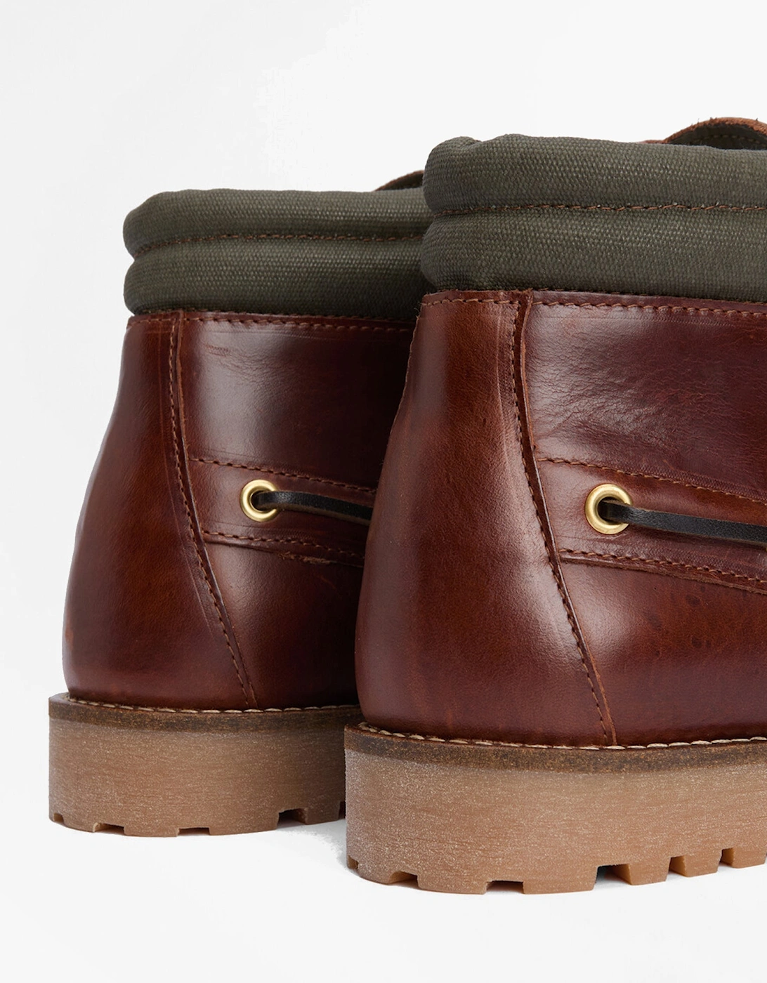 TILLER Mens Moccasin Boots Mahogany