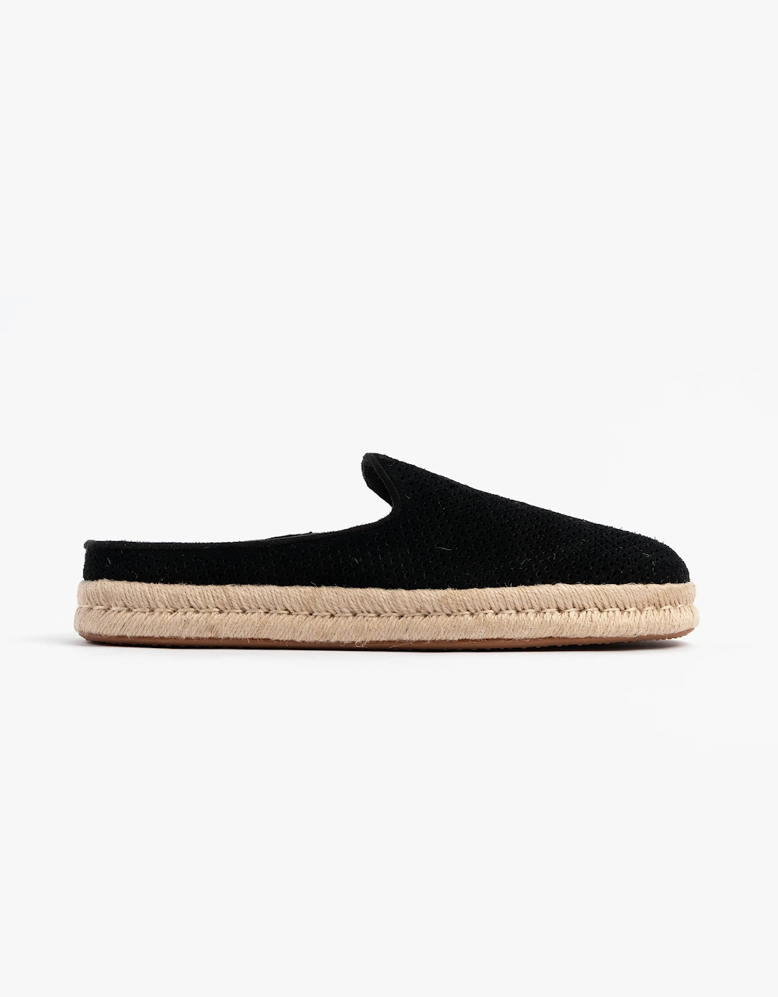 Men's TOMS SANTIAGO MULE Mens Espadrille Black - Size: 11