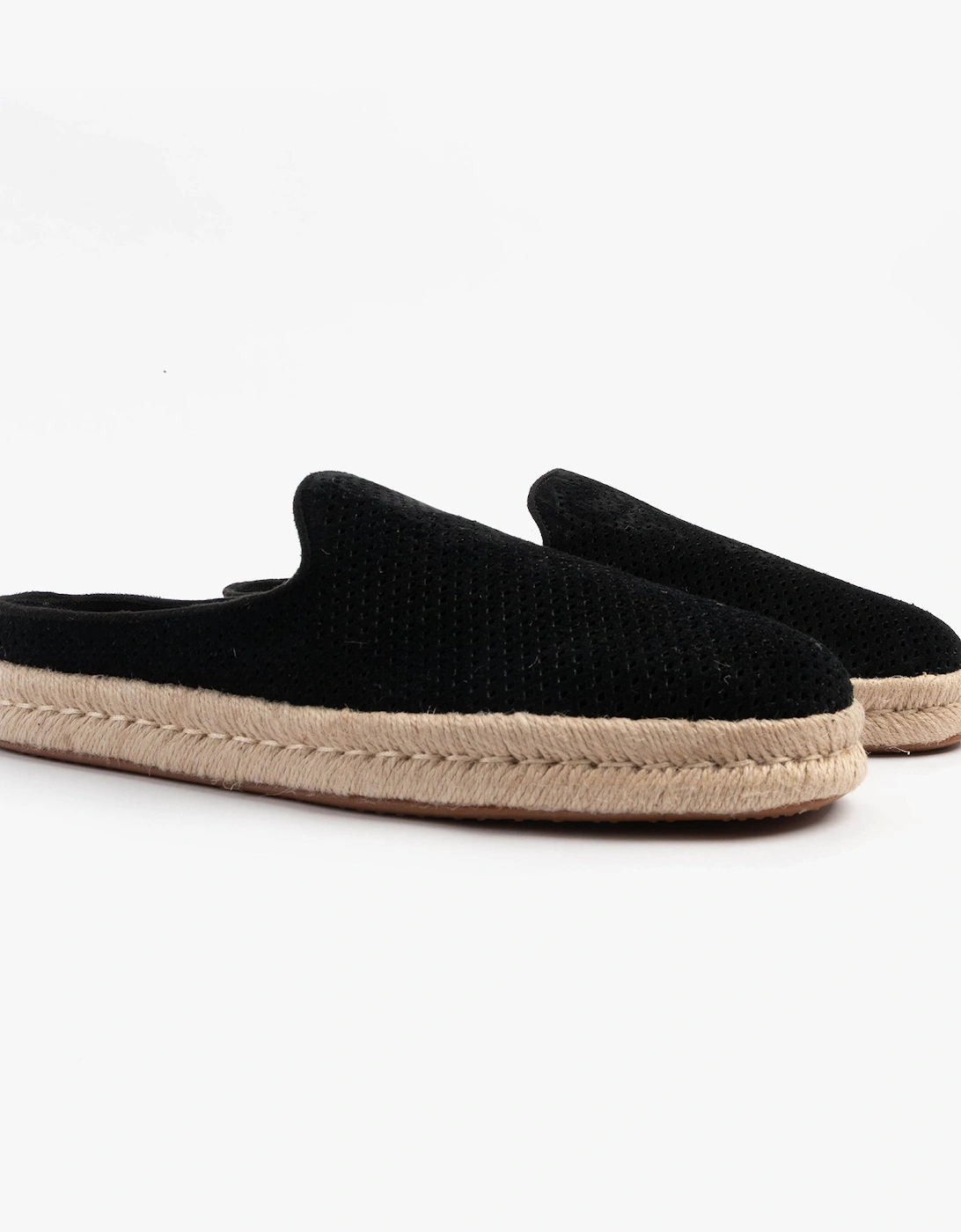 SANTIAGO MULE Mens Espadrille Black
