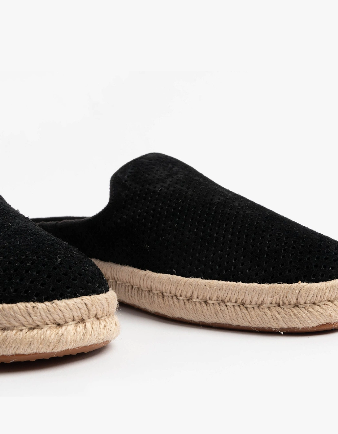 SANTIAGO MULE Mens Espadrille Black