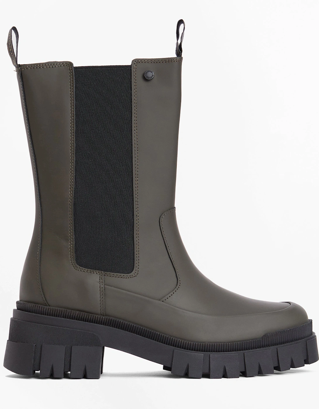 SIDNEIGH Womens Chelsea Boots Olive, 7 of 6