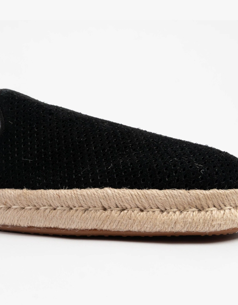 SANTIAGO MULE Mens Espadrille Black