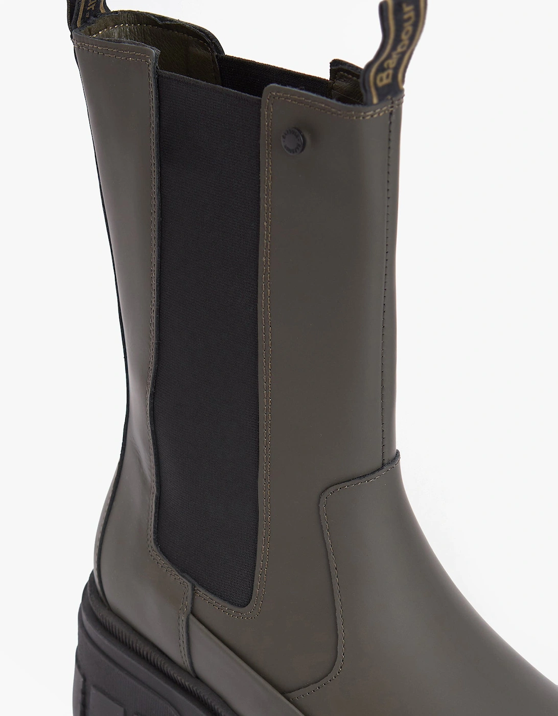 SIDNEIGH Womens Chelsea Boots Olive