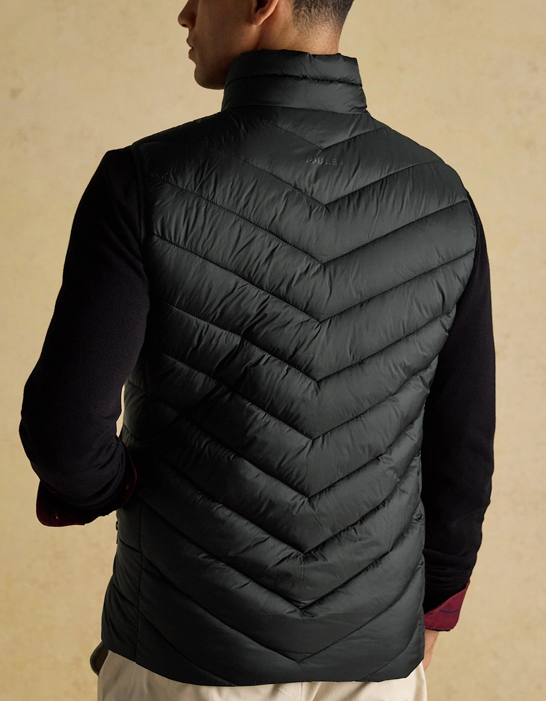 GARRETT Mens Showerproof Padded Gilet Black
