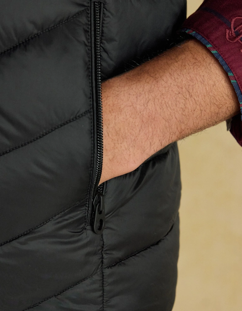 GARRETT Mens Showerproof Padded Gilet Black