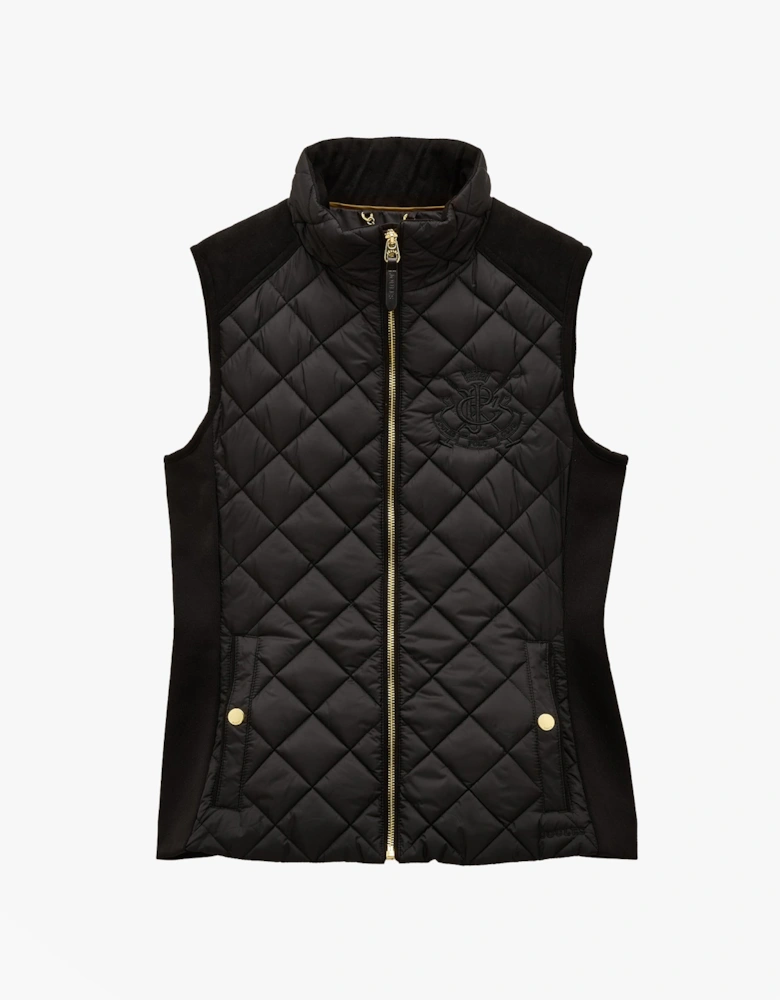 BRAEMAR LUXE Womens Quilted Gilet Black