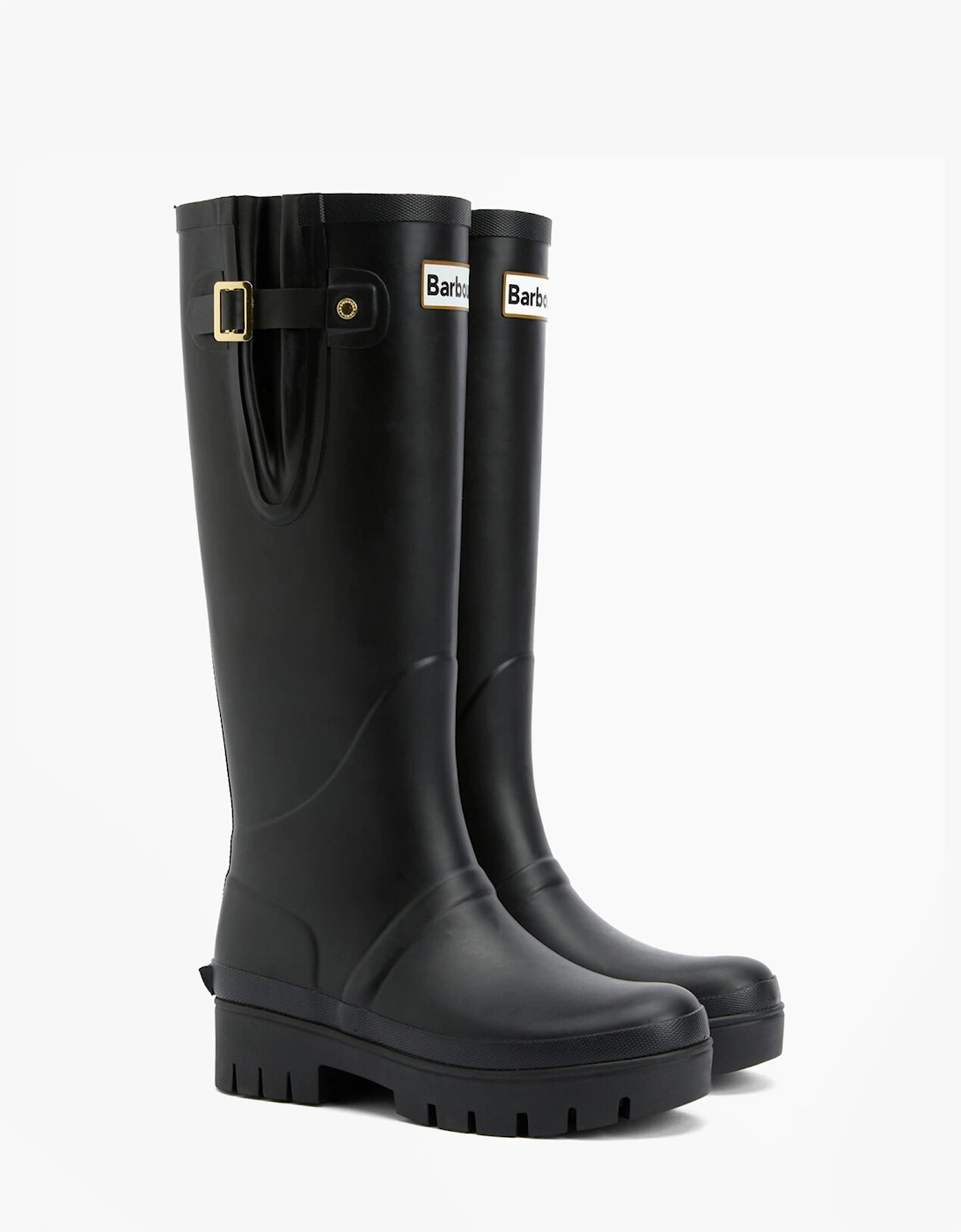 LEIGHTON Womens Tall Wellies Black