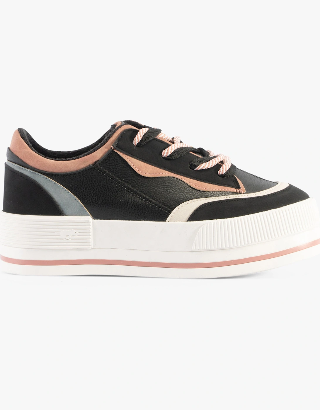 WINK Womens Trainers Black Combo, 7 of 6