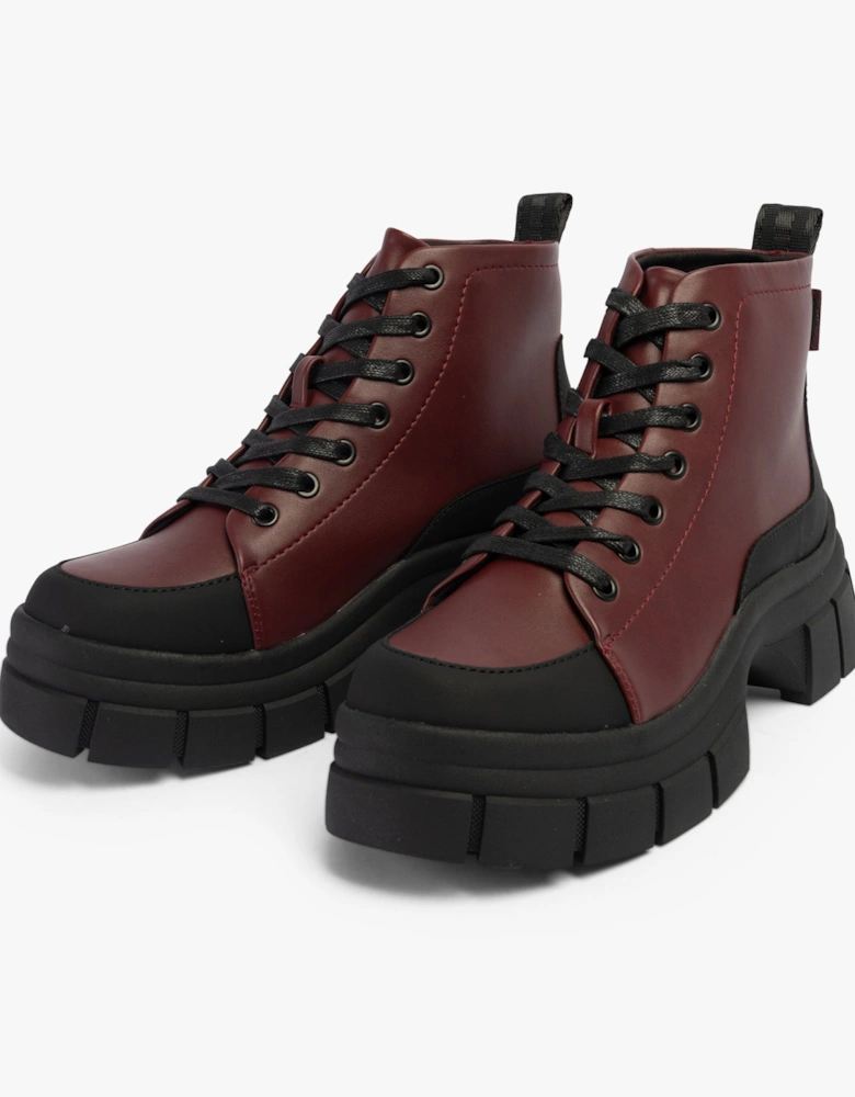 TRUSTY Womens Boots Burgundy