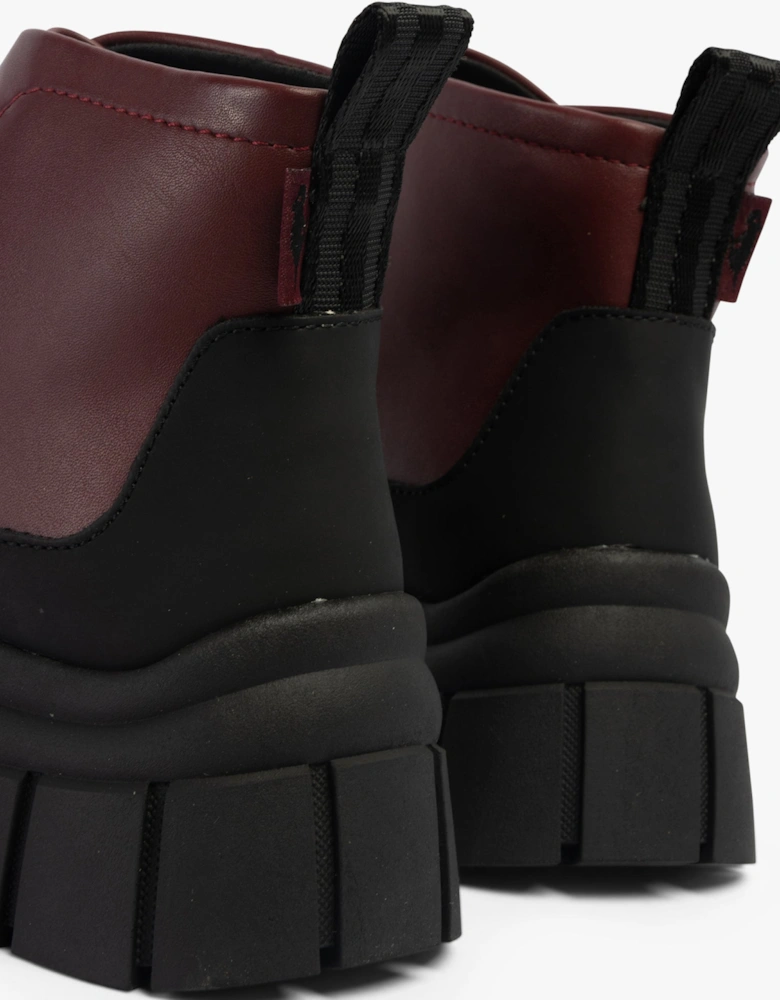 TRUSTY Womens Boots Burgundy