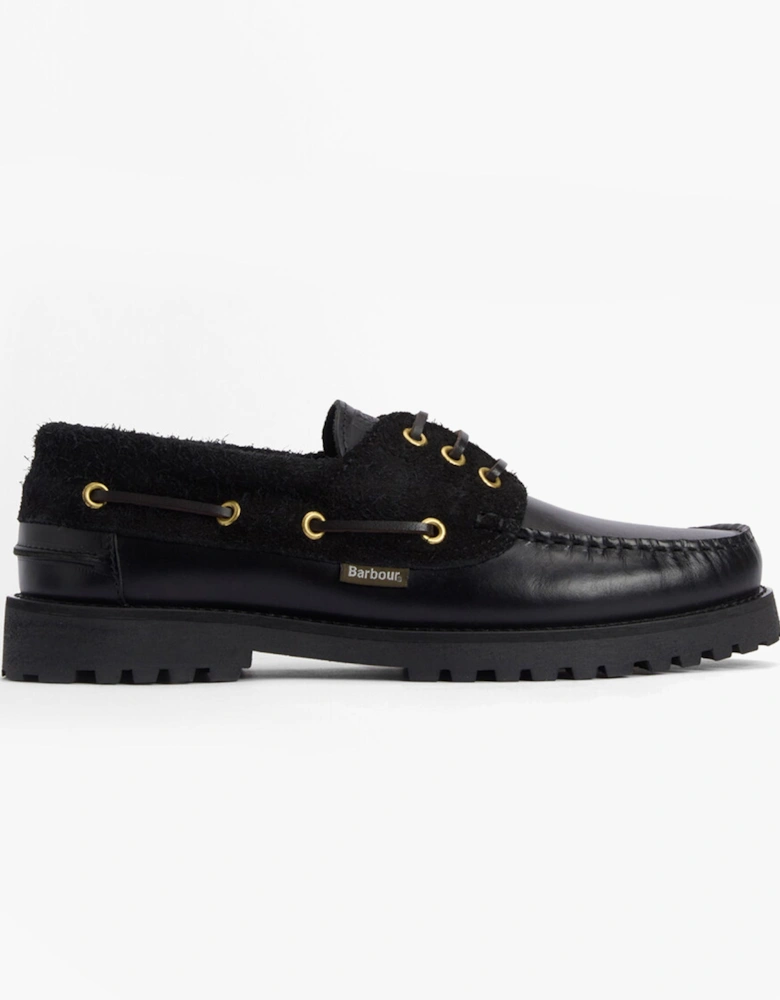 DECK Mens Boat Shoe Black