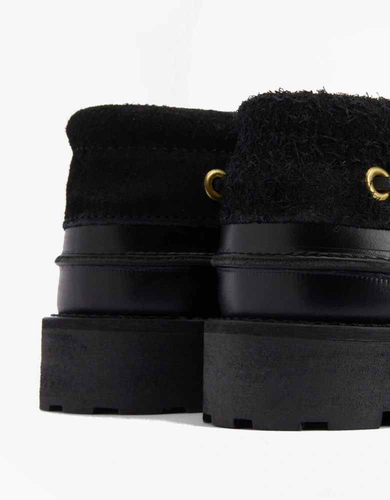 DECK Mens Boat Shoe Black